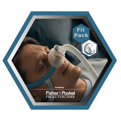 Fisher & Paykel | Nova™| Masque CPAP Nasal | FitPack: courroie, tube & coussins interchangeables S,M,L