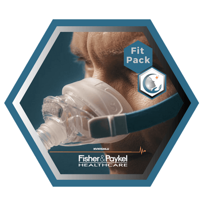 Fisher & Paykel | Nova™| Masque CPAP Nasal | FitPack: courroie, tube & coussins interchangeables S,M,L