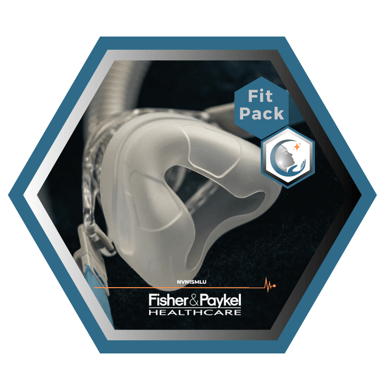 Fisher & Paykel | Nova™| Masque CPAP Nasal | FitPack: courroie, tube & coussins interchangeables S,M,L