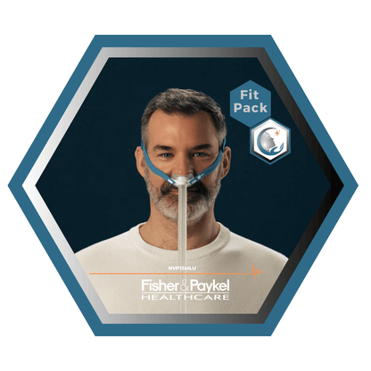Fisher & Paykel | Nova Micro™ | Nasal Pillow CPAP Mask | FitPack: Strap, Tube &amp; Interchangeable Cushions S, M, L-NVP1SMLU