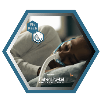 Fisher & Paykel | Nova Micro™ | Nasal Pillow CPAP Mask | FitPack: Strap, Tube &amp; Interchangeable Cushions S, M, L-NVP1SMLU