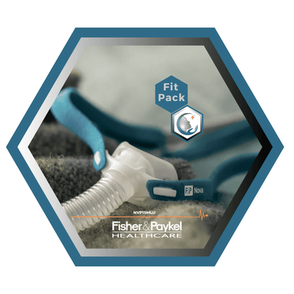 Fisher & Paykel | Nova Micro™ | Nasal Pillow CPAP Mask | FitPack: Strap, Tube &amp; Interchangeable Cushions S, M, L-NVP1SMLU