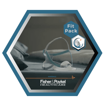 Fisher & Paykel | Nova Micro™ | Masque CPAP Nasal | FitPack: courroie, tube & coussins interchangeables S,M,L-NVN1SMLU