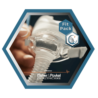 Fisher & Paykel | Nova Micro™ | Masque CPAP Nasal | FitPack: courroie, tube & coussins interchangeables S,M,L-NVN1SMLU