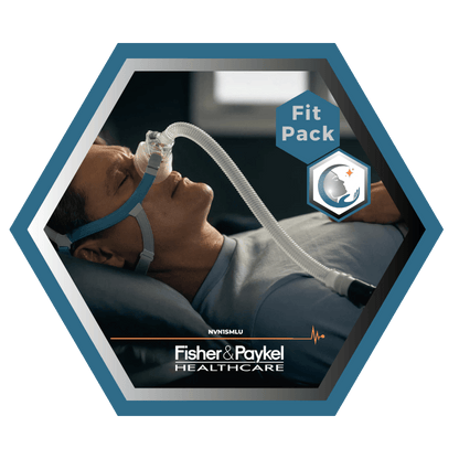Fisher & Paykel | Nova Micro™ | Masque CPAP Nasal | FitPack: courroie, tube & coussins interchangeables S,M,L-NVN1SMLU