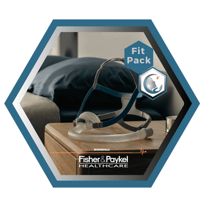Fisher & Paykel | Nova Micro™ | Masque CPAP Nasal | FitPack: courroie, tube & coussins interchangeables S,M,L-NVN1SMLU