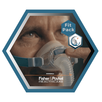 Fisher & Paykel | Nova Micro™ | Masque CPAP Nasal | FitPack: courroie, tube & coussins interchangeables S,M,L-NVN1SMLU