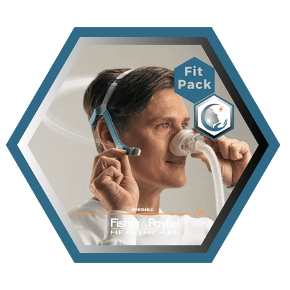 Fisher & Paykel | Nova Micro™ | Masque CPAP Nasal | FitPack: courroie, tube & coussins interchangeables S,M,L-NVN1SMLU
