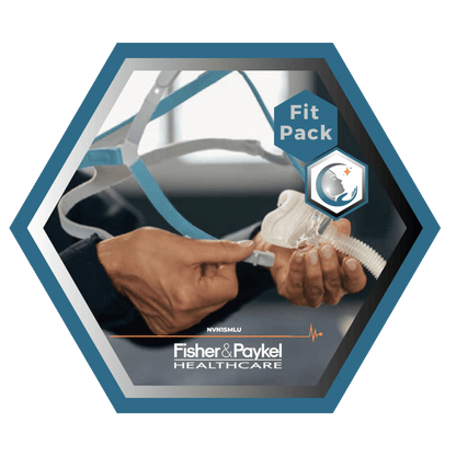 Fisher & Paykel | Nova Micro™ | Masque CPAP Nasal | FitPack: courroie, tube & coussins interchangeables S,M,L-NVN1SMLU