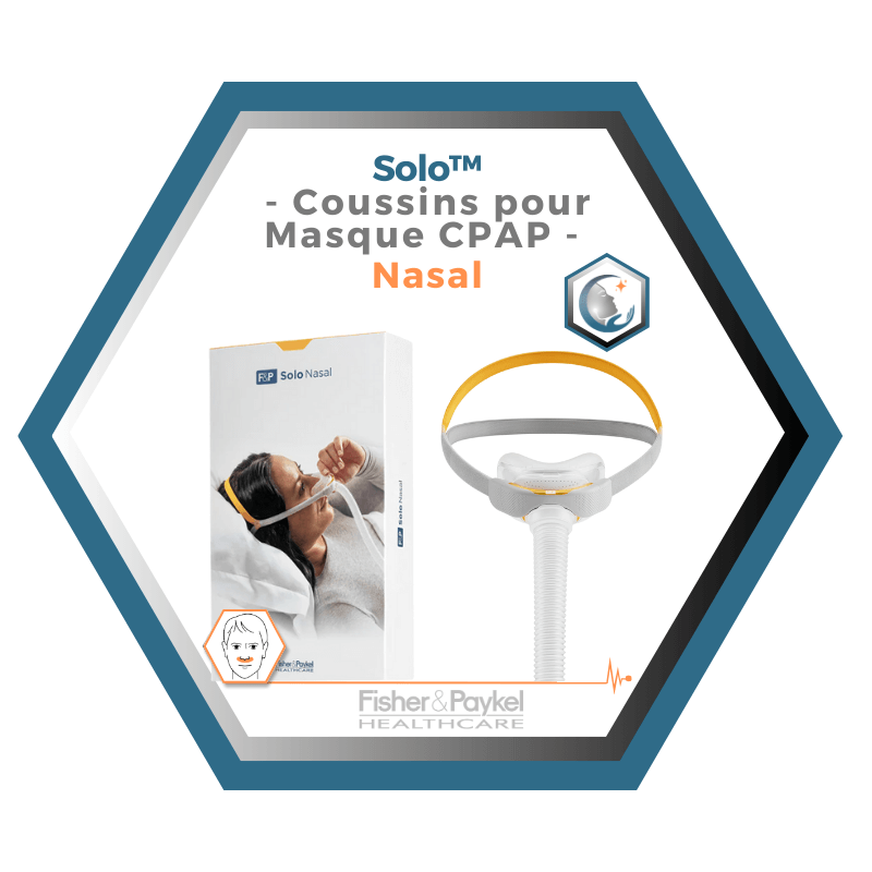 Fisher & Paykel | SOLO™ | Coussins pour Masque CPAP nasal | S,M,L,W
