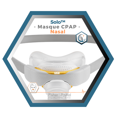 Fisher & Paykel | SOLO™ | Masque CPAP nasal | S,M,L,W
