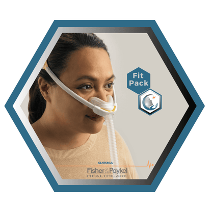 Fisher & Paykel | SOLO™ | Masque CPAP nasal | FitPack: courroie, tube & coussins interchangeables S,M,L