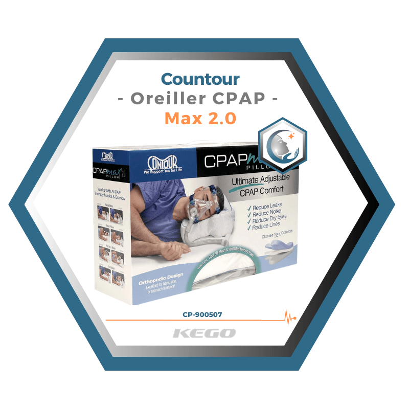 Kego | Contour | Oreiller CPAP | Max 2.0 CP-900507