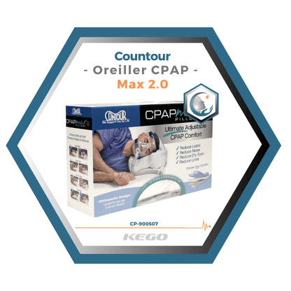 Kego | Contour | Oreiller CPAP | Max 2.0 CP-900507