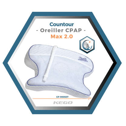 Kego | Contour | Oreiller CPAP | Max 2.0 CP-900507