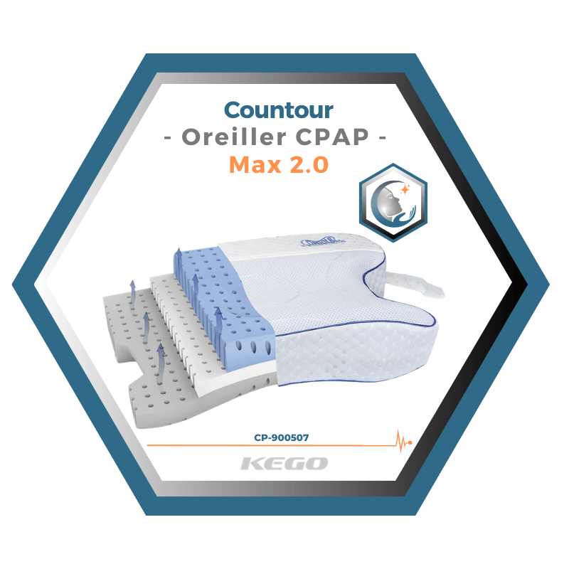 Kego | Contour | Oreiller CPAP | Max 2.0 CP-900507