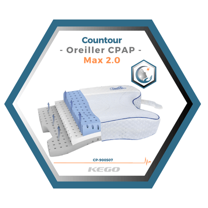 Kego | Contour | Oreiller CPAP | Max 2.0 CP-900507