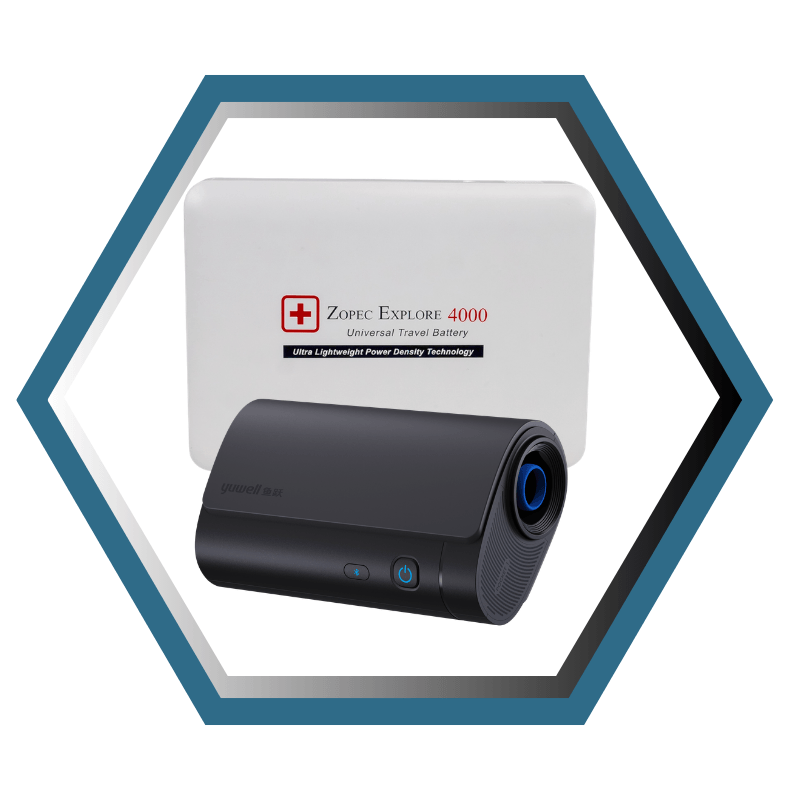 Kit de Vacances Prêt-à-Partir | Machine & Batterie Portable pour CPAP