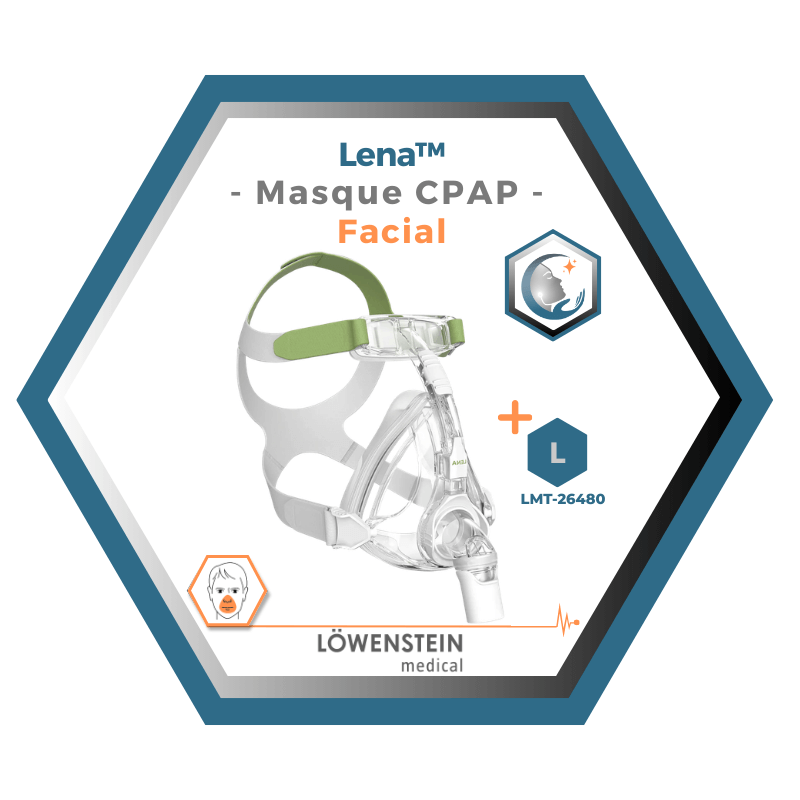 Löwenstein Medical | Lena | Masque CPAP Facial |Choix de coussins L,M,S,