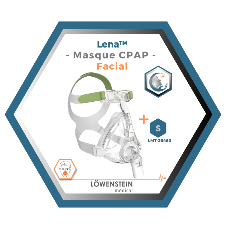 Löwenstein Medical | Lena | Masque CPAP Facial |Choix de coussins L,M,S,