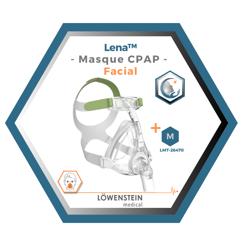 Löwenstein Medical | Lena | Masque CPAP Facial |Choix de coussins L,M,S,