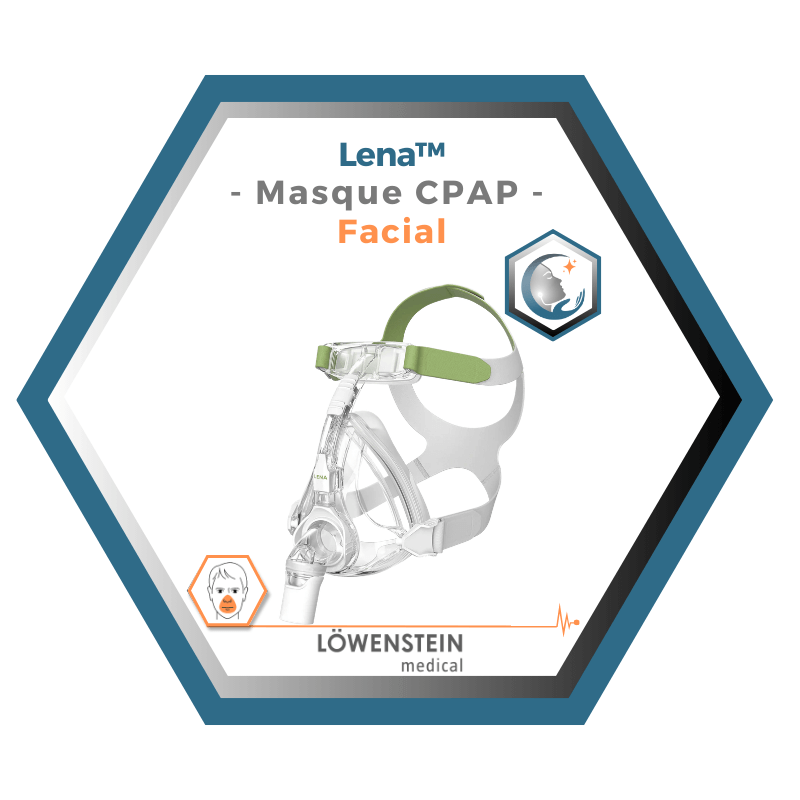 Löwenstein Medical | Lena | Masque CPAP Facial |Choix de coussins L,M,S,