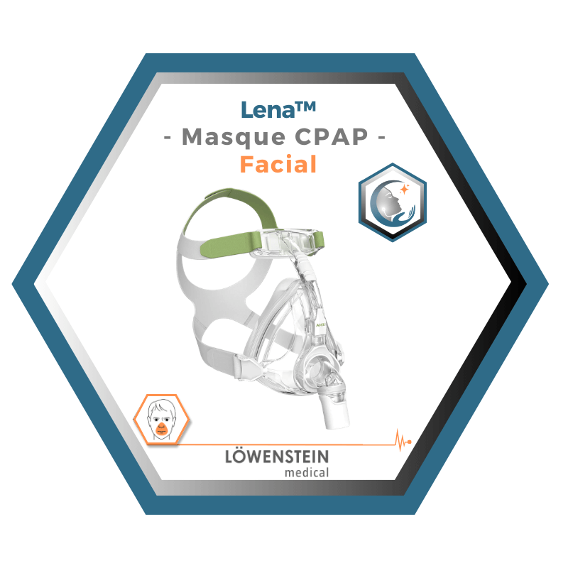Löwenstein Medical | Lena | Masque CPAP Facial |Choix de coussins L,M,S,