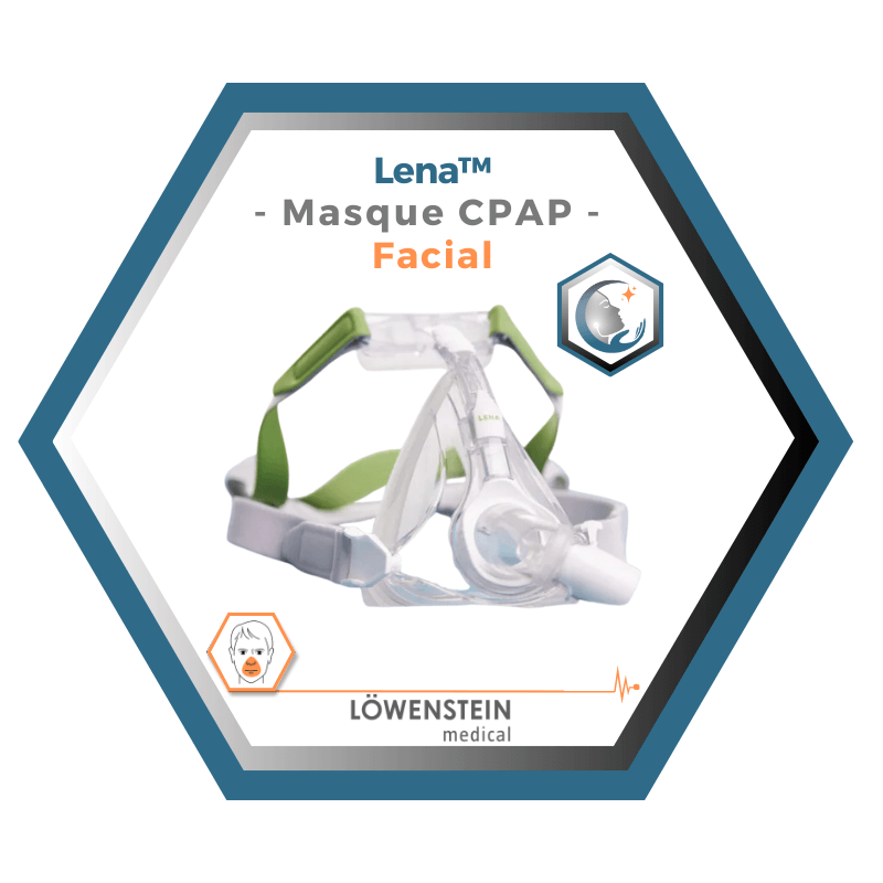 Löwenstein Medical | Lena | Masque CPAP Facial |Choix de coussins L,M,S,