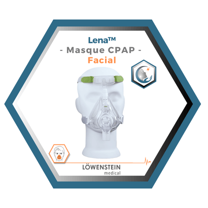 Löwenstein Medical | Lena | Masque CPAP Facial |Choix de coussins L,M,S,