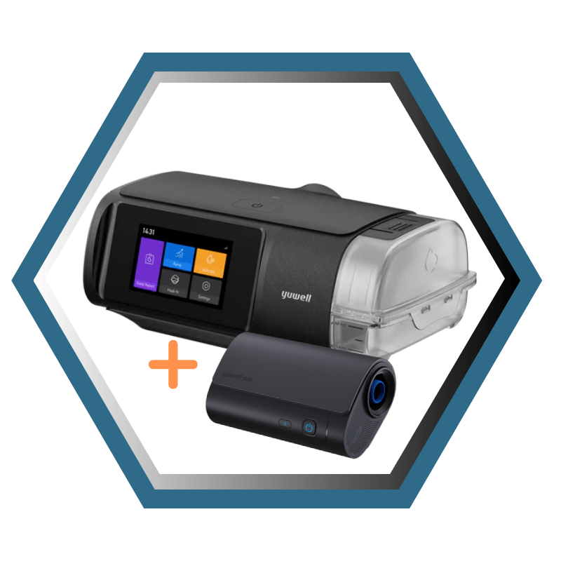 Yuwell | Offre groupé Breathcare Kit | Breathcare III Auto CPAP et Breathcare Pocket S CPAP de voyage ultra-compact
