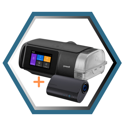 Yuwell | Offre groupé Breathcare Kit | Breathcare III Auto CPAP et Breathcare Pocket S CPAP de voyage ultra-compact