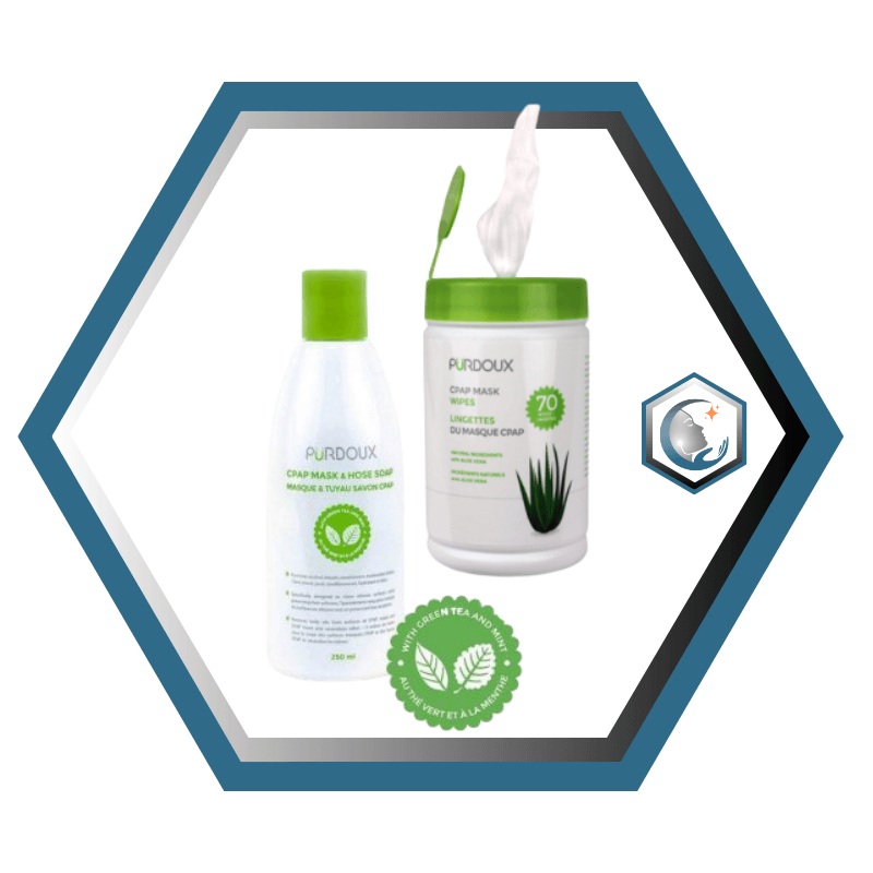 Purdoux | Ensemble de nettoyage pour 1 an | Lingettes & Savon pour Accessoires CPAP