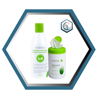 Purdoux | Ensemble de nettoyage pour 1 an | Lingettes & Savon pour Accessoires CPAP