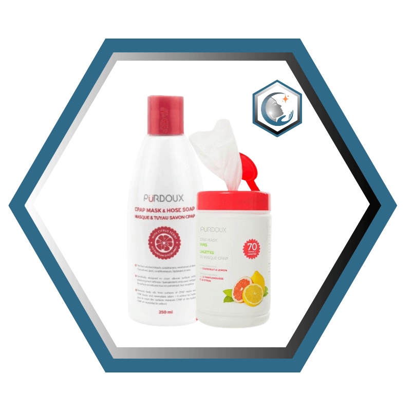 Purdoux | Ensemble de nettoyage pour 1 an | Lingettes & Savon pour Accessoires CPAP