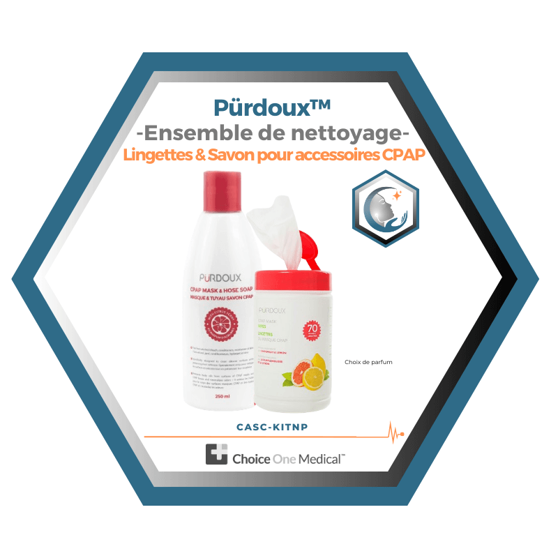 Purdoux | Ensemble de nettoyage pour 1 an | Lingettes & Savon pour Accessoires CPAP