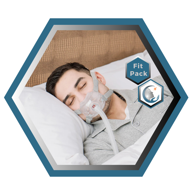 React Health | RIO II™| Masque CPAP Facial | FitPack: harnais,cadre & coussins interchangeables S,M,L