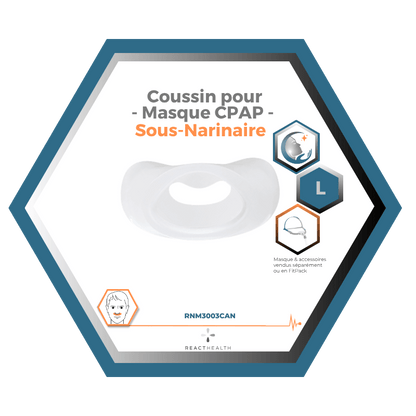 React Health | RIO II™| Coussin pour Masque CPAP Sous-Narinaire| Choix de grandeur S,M,L