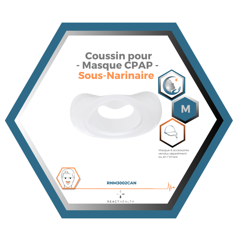 React Health | RIO II™| Coussin pour Masque CPAP Sous-Narinaire| Choix de grandeur S,M,L