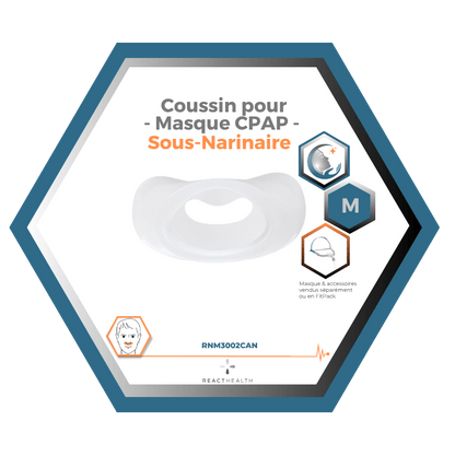 React Health | RIO II™| Coussin pour Masque CPAP Sous-Narinaire| Choix de grandeur S,M,L