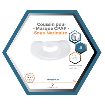 React Health | RIO II™| Coussin pour Masque CPAP Sous-Narinaire| Choix de grandeur S,M,L
