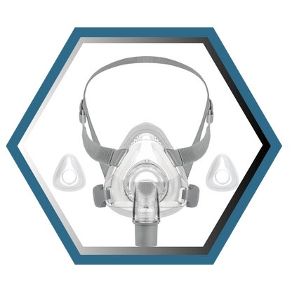 Masque Facial Siesta 2 de React Tech vue de face avce ses coussins