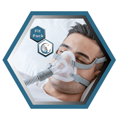 React Health | Siesta 2™| Masque CPAP Facial |FitPack:harnais,cadre & coussins interchangeables S,M,L