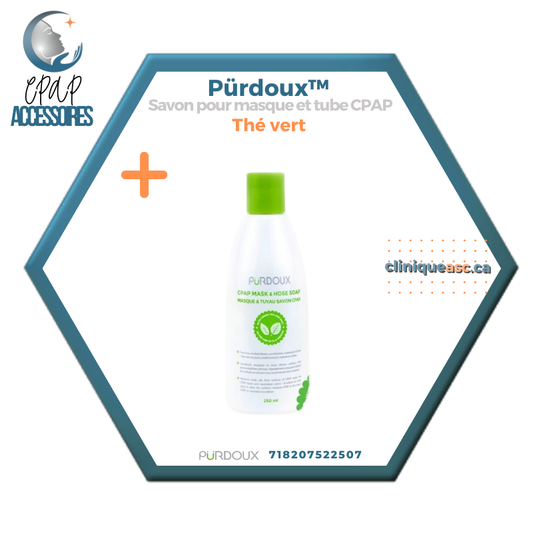 Pürdoux™ | Savon pour masque et tube CPAP  | Thé Vert | 250 ml