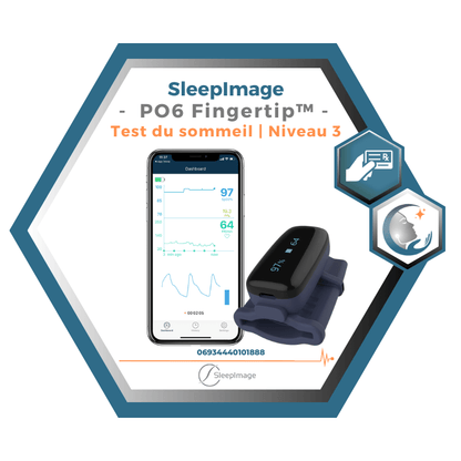 SleepImage  | PO6 Fingertip™  | Test du sommeil | Niveau 3