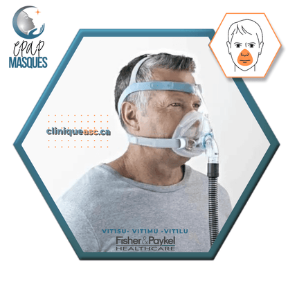 Fisher & Paykel Vitera™ Facial CPAP Mask | FitPack: headstrap with choice of SML cushions &amp; clips