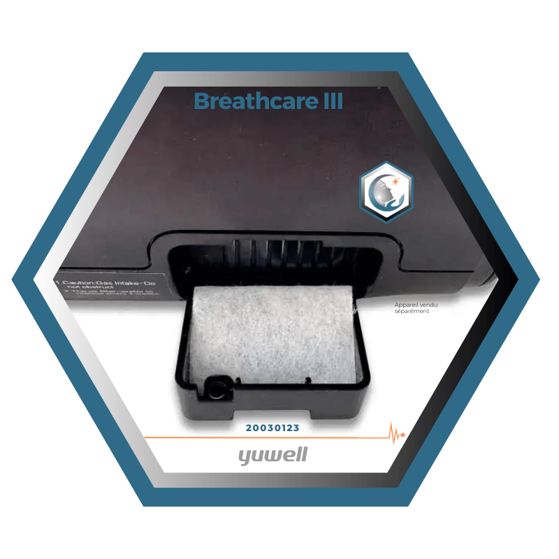Yuwell | Breathcare III | Filtres pour CPAP | Paquet 10