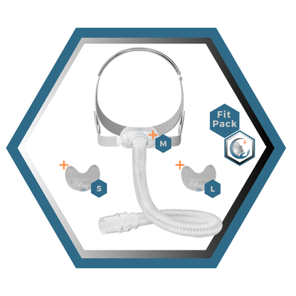 Yuwell | Breathcare | Masque CPAP Nasal | FitPack:Courroie, cadre, coussins interchangeables S,M,L
