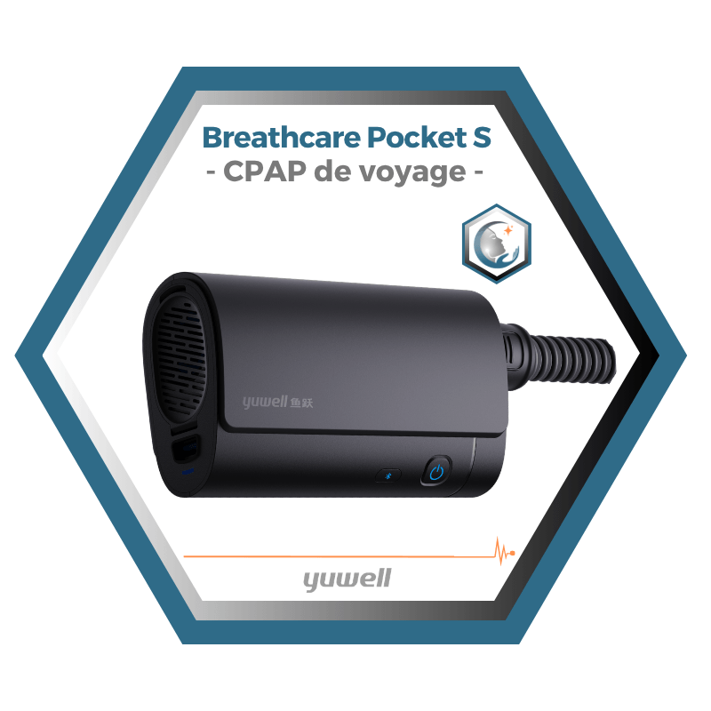 Yuwell | Breathcare Pocket S | CPAP de voyage ultra-compact