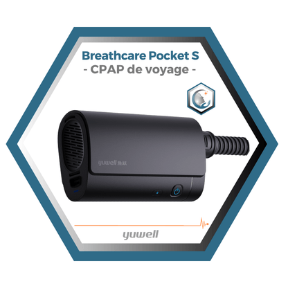 Yuwell | Breathcare Pocket S | CPAP de voyage ultra-compact