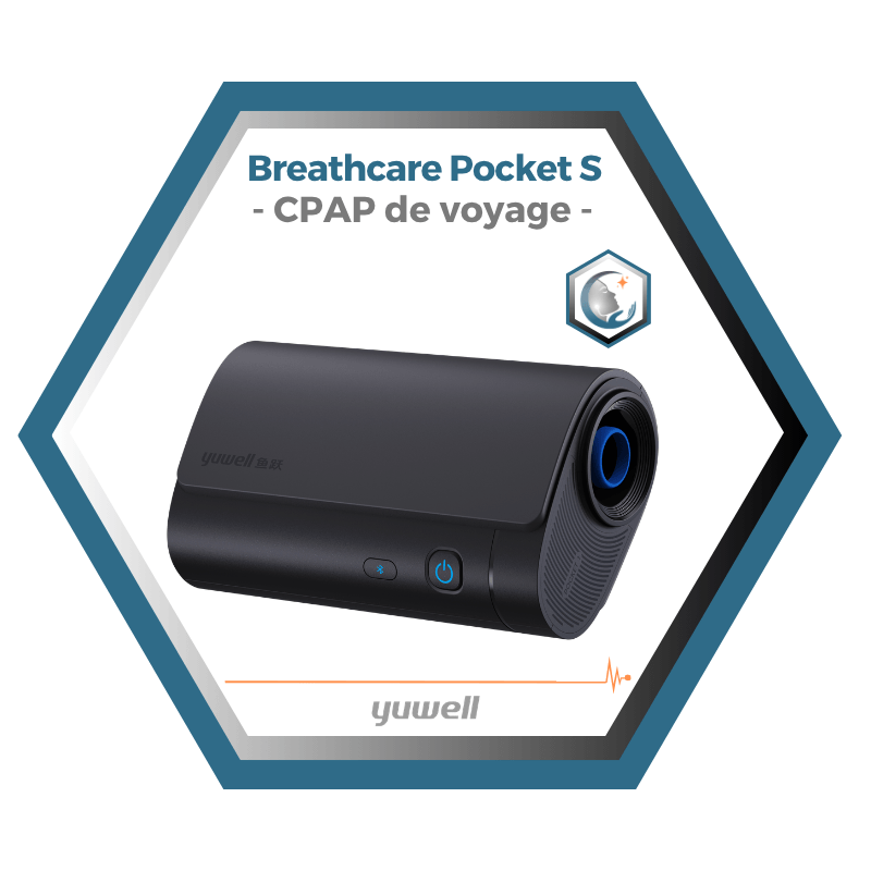 Yuwell | Breathcare Pocket S | CPAP de voyage ultra-compact
